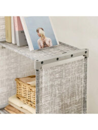 Songmics 9-Cube Drawer Organiser, Storage Unit With 9 Storage Boxes, Closet Organiser, Bookcase, 83.5 X 30 X 79.5 Cm - thumbnail 2