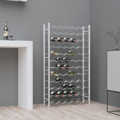 Vidaxl Wine Rack For 72 Bottles White Metal - image 1