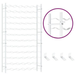 Vidaxl Wine Rack For 72 Bottles White Metal - thumbnail 6