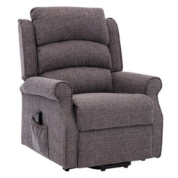 Morris Living The Perth - Dual Motor Riser Recliner Mobility Chair In Lisbon Grey Fabric