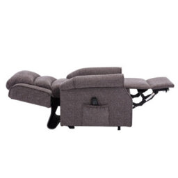 Morris Living The Perth - Dual Motor Riser Recliner Mobility Chair In Lisbon Grey Fabric - thumbnail 6