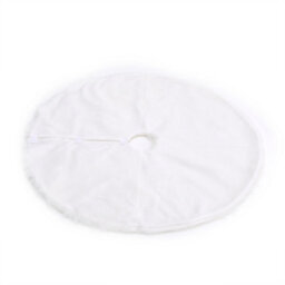 Living And Home White Plush Christmas Tree Skirt Christmas Decoration Ornament 78 Cm - thumbnail 3