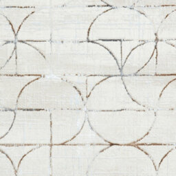 Beige/silver Luxurious Modern Easy To Clean Rug For Dining Room-120Cm X 170Cm - thumbnail 3