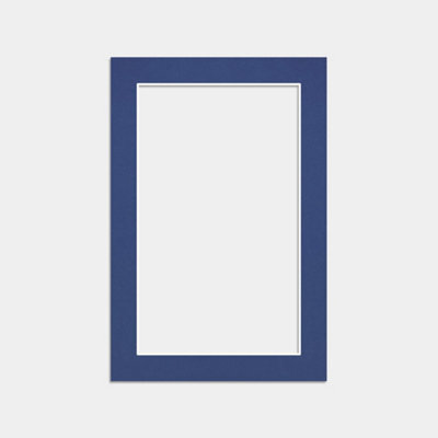 Ak Frames 12X8 Blue Picture Mounts To Fit 10X6 Aperture Size - Mount Board Only (No Frame Included) - image 1