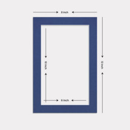 Ak Frames 12X8 Blue Picture Mounts To Fit 10X6 Aperture Size - Mount Board Only (No Frame Included) - thumbnail 3