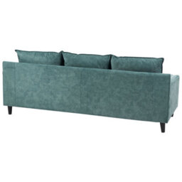 Beliani Corner Sofa 3 Seater Elvenes Velvet Teal Right Hand - thumbnail 6