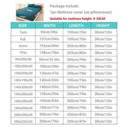 3D Air Fabric Waterproof Mattress Cover 200X220X30Cm Dark Green Fitted Sheet - thumbnail 7