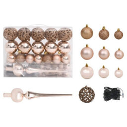 Walplus Artificial Pre-Lit Christmas Tree With Ball Set Black 180 Cm Pvc - thumbnail 6