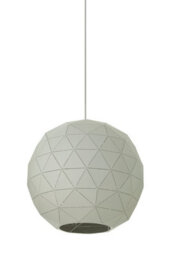 Orsina Large White Geometric Pendant Light, Modern Ceiling Light With White Steel Shade, Durable Decorative Lighting - thumbnail 5