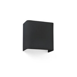 Luminosa Lighting Luminosa Cotton Black Square Wall Light 200X 205X 108, E27 - thumbnail 1