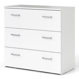 Furniture To Go Space Chest Of 3 Drawers In White (W) 74.1 X  (H) 69.9 X  (D) 35.9Cm - thumbnail 4