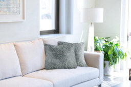 Teddy Cushion Cover In Silver Grey - thumbnail 2