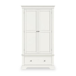 Colette White Double Wardrobe With Drawer  - By Roseland Furniture - thumbnail 5