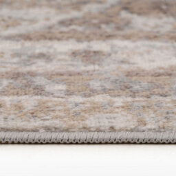 Loomed Neutral Beige Traditional Medallion Runner Rug 60X240Cm - thumbnail 4