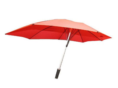 SecureFix Direct Strong Windproof Foldable Umbrella - Red (Automatic Open Wind Resistant Brolly Sturdy) - image 1