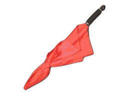 SecureFix Direct Strong Windproof Foldable Umbrella - Red (Automatic Open Wind Resistant Brolly Sturdy) - thumbnail 3