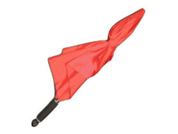 SecureFix Direct Strong Windproof Foldable Umbrella - Red (Automatic Open Wind Resistant Brolly Sturdy) - thumbnail 4