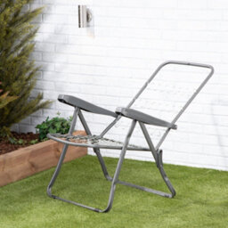 Alfresia Recliner Garden Chair, Charcoal Frame, Green With Luxury Thick Foam Filling - thumbnail 4