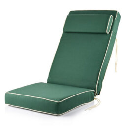 Alfresia Recliner Garden Chair, Charcoal Frame, Green With Luxury Thick Foam Filling - thumbnail 5
