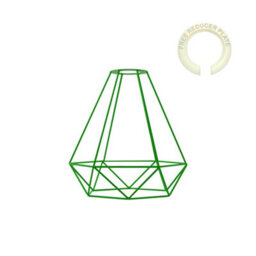 Green Ceiling Light Wire Basket Metal Pendant Lighting Ceiling Light Shade, Ceiling Fitting Light Shade Lamp Shade