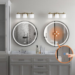 Mirror Led Rea Led P11396 mmj 70Cm Black, Glass - thumbnail 6