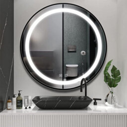 Mirror Led Rea Led P11396 mmj 70Cm Black, Glass - thumbnail 3