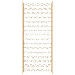 Berkfield Wine Rack For 96 Bottles Gold Metal - thumbnail 4