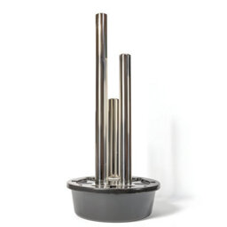 Primrose 3 Polished Tubes Stainless Steel Water Feature With Lights Indoor Outdoor  H156Cm - thumbnail 4