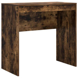 Berkfield Modern Writing Desk Smoked Oak Engineered Wood Compact Writing Desk