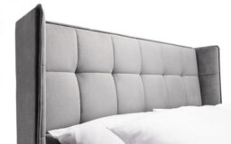 "Ashfield Premium - Grey Plush Velvet Ottoman Bed - Double 4Ft 6"" (135Cm)" - thumbnail 3