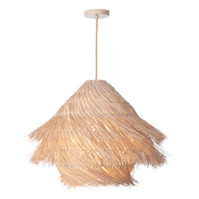 DAR Preveli One Light Pendant Woven Rattan - image 1