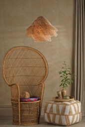 DAR Preveli One Light Pendant Woven Rattan - thumbnail 3