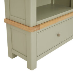 The Furniture Market Marbury Sage Green Painted Extra Large Grand Double Library Bookcase With 2 Drawers - thumbnail 7