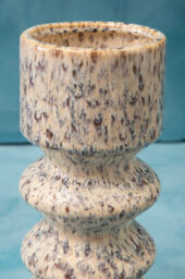 Orsina Large Vase, Beige Stoneware Vase, Free Standing Vase For Contemporary Homes, Marbling Effect Stoneware Vase - thumbnail 2