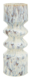 Orsina Large Vase, Beige Stoneware Vase, Free Standing Vase For Contemporary Homes, Marbling Effect Stoneware Vase