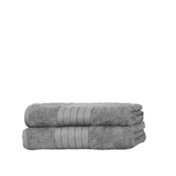 Ohs Luxury 100% Cotton 2 X Jumbo Bath Sheets, Silver Grey