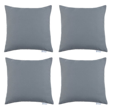 Proheeder Water Resistant Scatter Cushion Covers 45 X 45Cm - Grey 4 Pack - image 1