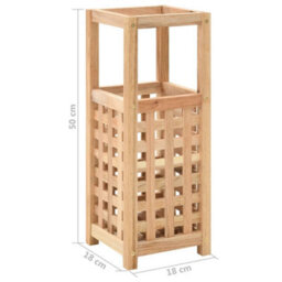 Vidaxl Umbrella Stand Solid Walnut Wood 18X18X50 Cm - thumbnail 5