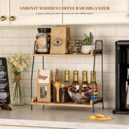Wooden 2 Tier Desk Organizer Storage Shelf - thumbnail 3