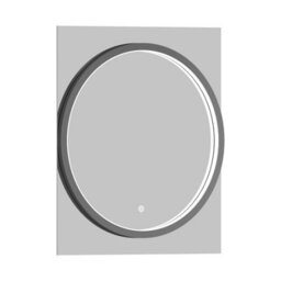 Royal Bathrooms Monaco 600 X 700mm Led Illuminated Black Frame Bathroom Mirror - Touch Sensor - thumbnail 3