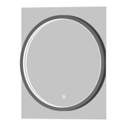 Royal Bathrooms Monaco 600 X 700mm Led Illuminated Black Frame Bathroom Mirror - Touch Sensor - thumbnail 9