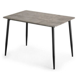 Dining Room Set, Grey Conrete Effect Dining Table, Chairs & Bench Set - thumbnail 1