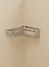 Cosmic Corner Shower Caddy, Shower Basket, 26Cm, Chrome, Wall Mounted, Screws Included, Architect Collection - thumbnail 2