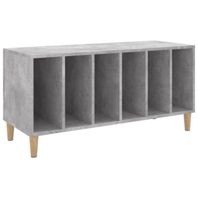 Vidaxl Record Cabinet Concrete Grey 100X38X48 Cm Engineered Wood - image 1