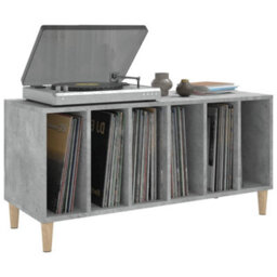 Vidaxl Record Cabinet Concrete Grey 100X38X48 Cm Engineered Wood - thumbnail 4