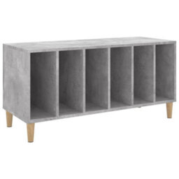 Vidaxl Record Cabinet Concrete Grey 100X38X48 Cm Engineered Wood - thumbnail 1