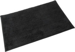 Super Soft Chloe Microfiber Bath Mat 50 X 80Cm - Black