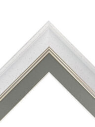 Frames By Post Scandi White Speckled Frame With Dark Grey Mount For Image Size 24 X 16 Inch - thumbnail 5