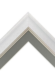 Frames By Post Scandi White Speckled Frame With Dark Grey Mount For Image Size 24 X 16 Inch - thumbnail 3