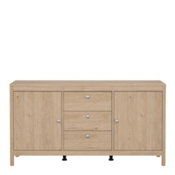Furniture To Go Madrid Sideboard 2 Doors + 3 Drawers In Jackson Hickory Oak - thumbnail 2